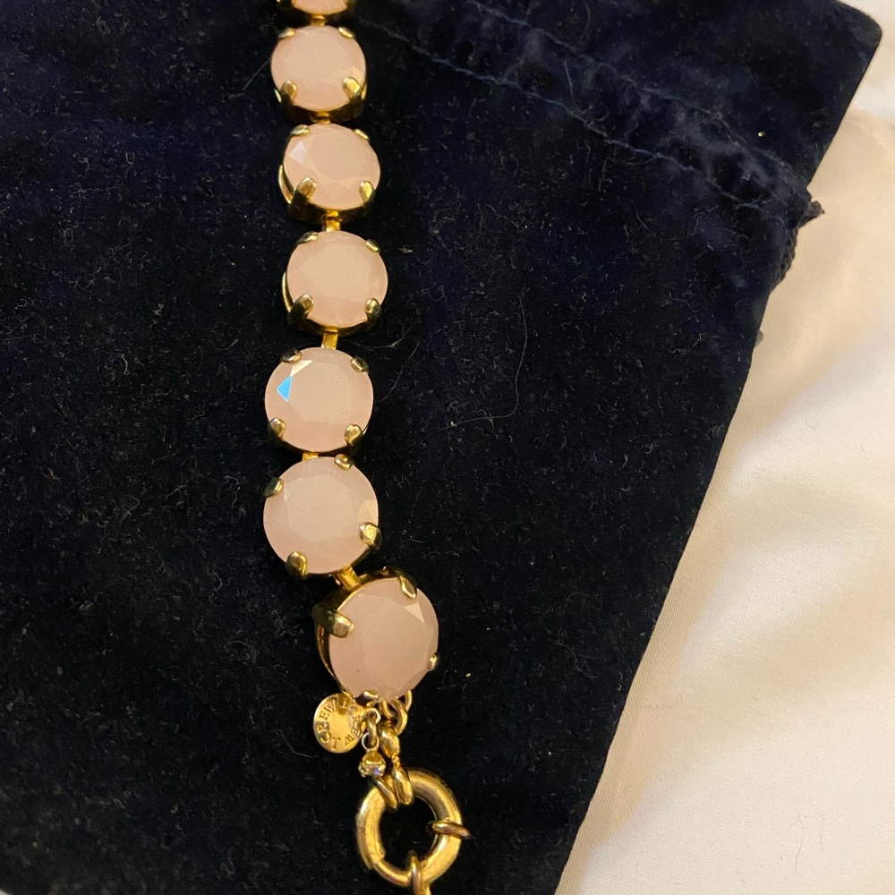JCrew Large Pink Stone bracelet
